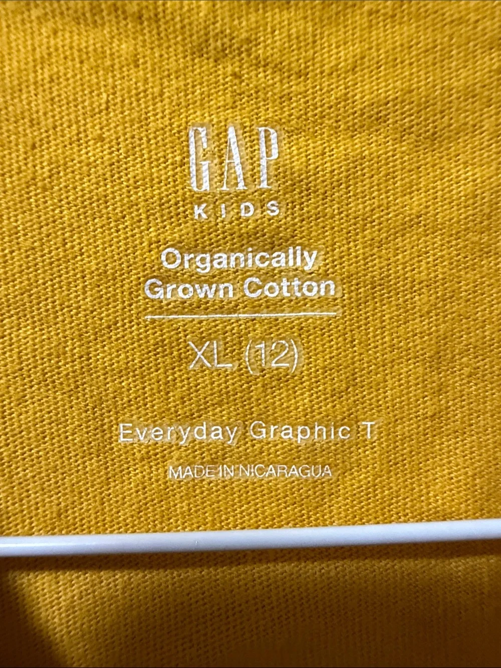 GAP Kids' Yellow Graphic Music Tee boys size XL (12)